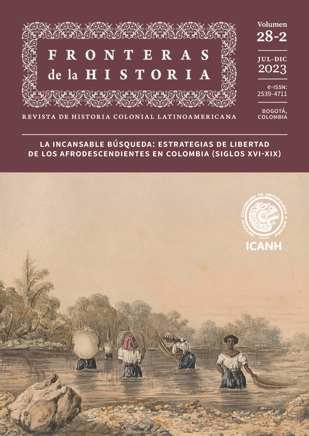 Lavadoras de oro, río Guadalupe, Medellín. Henry Price (Nueva Granada. Comisión Corográfica) 1852. Acuarela sobre papel. Colección Biblioteca Nacional de Colombia.